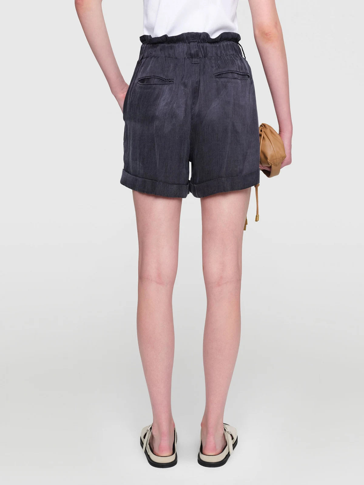 BODIAN Cupro Shorts Navy