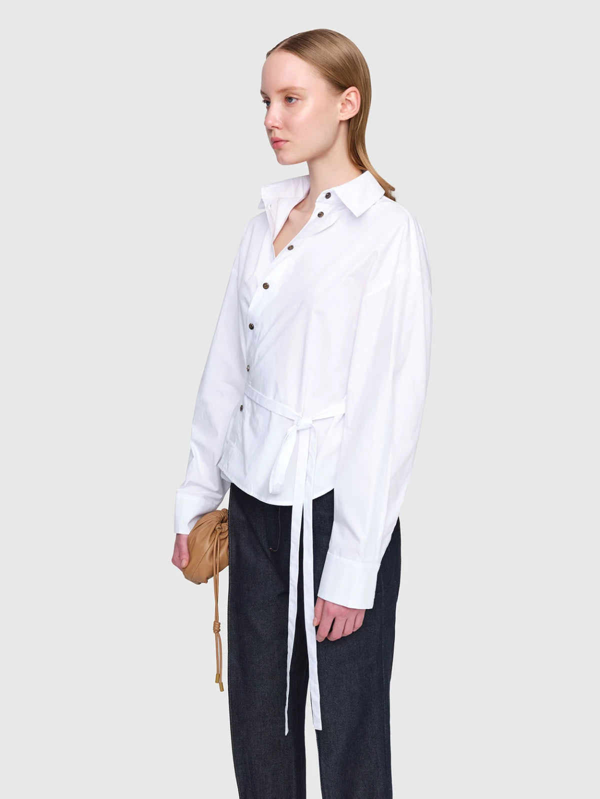 GIZA Paper Poplin Shirt White