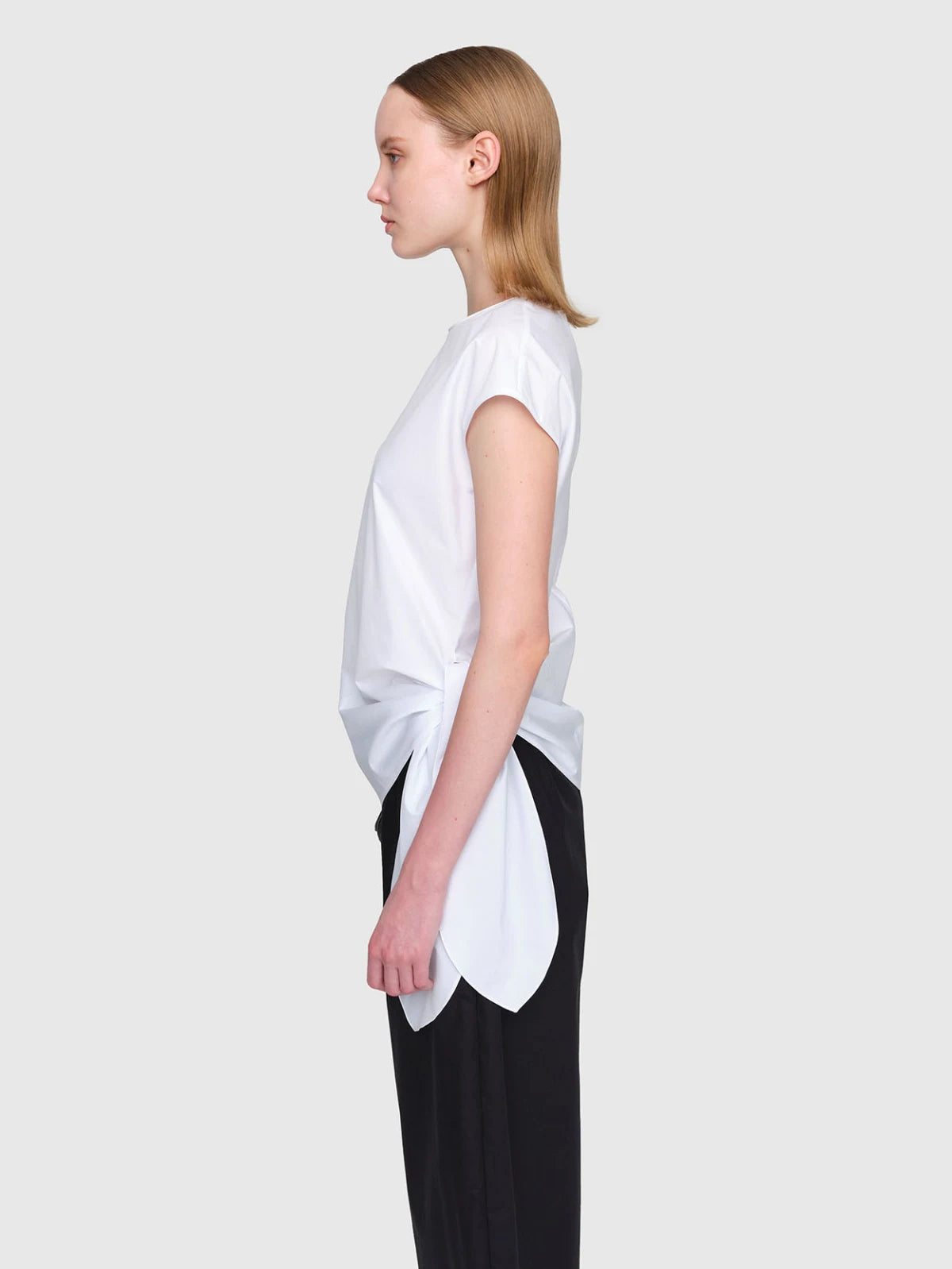 SILAS Paper Poplin Top White