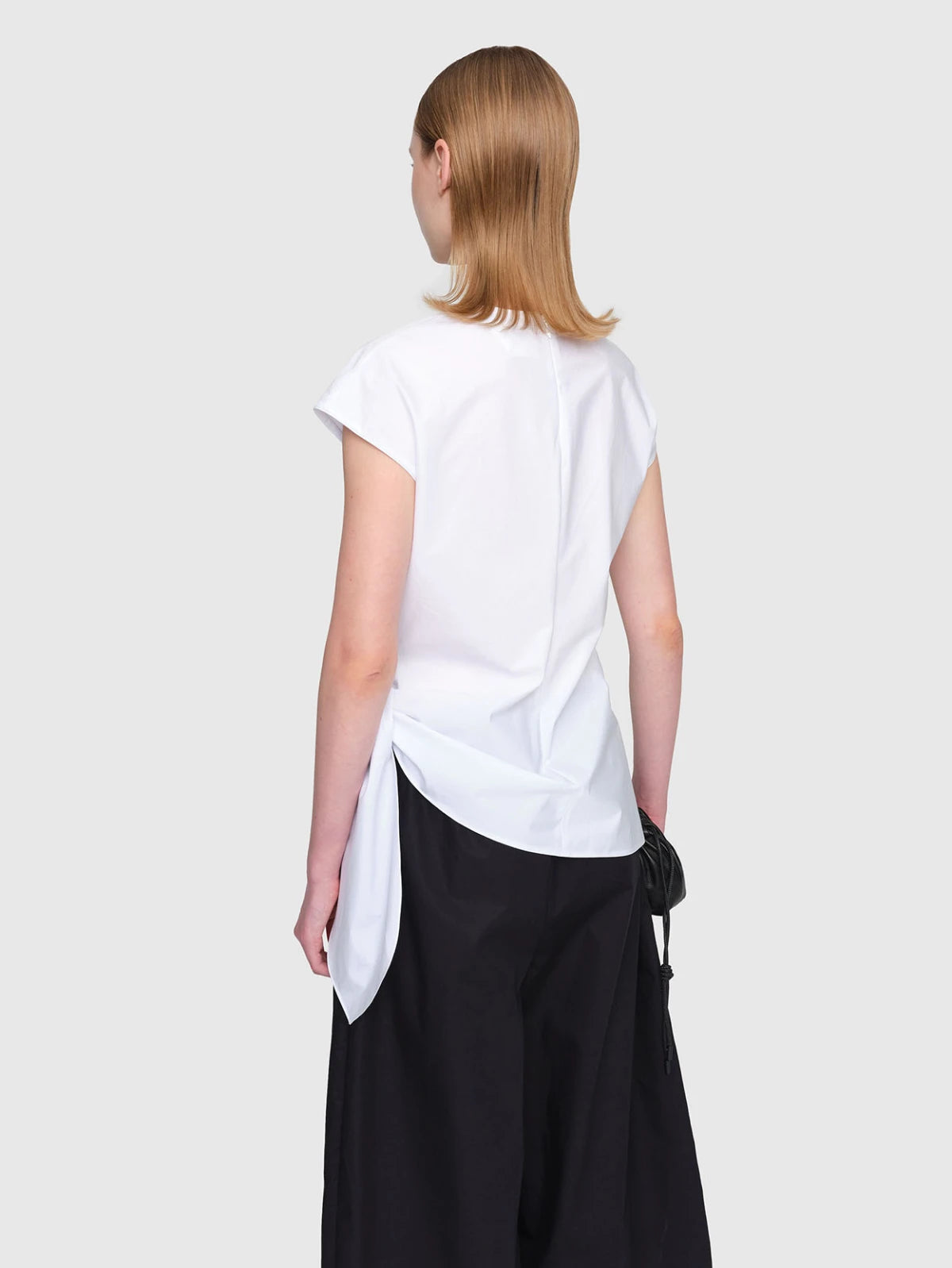 SILAS Paper Poplin Top White