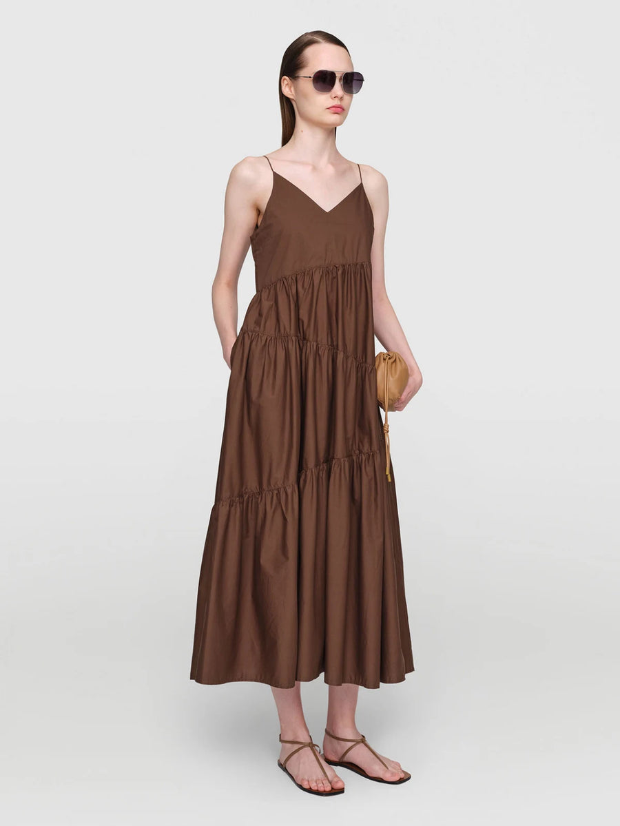 LIESBETH HD Cotton Poplin Dress Walnut
