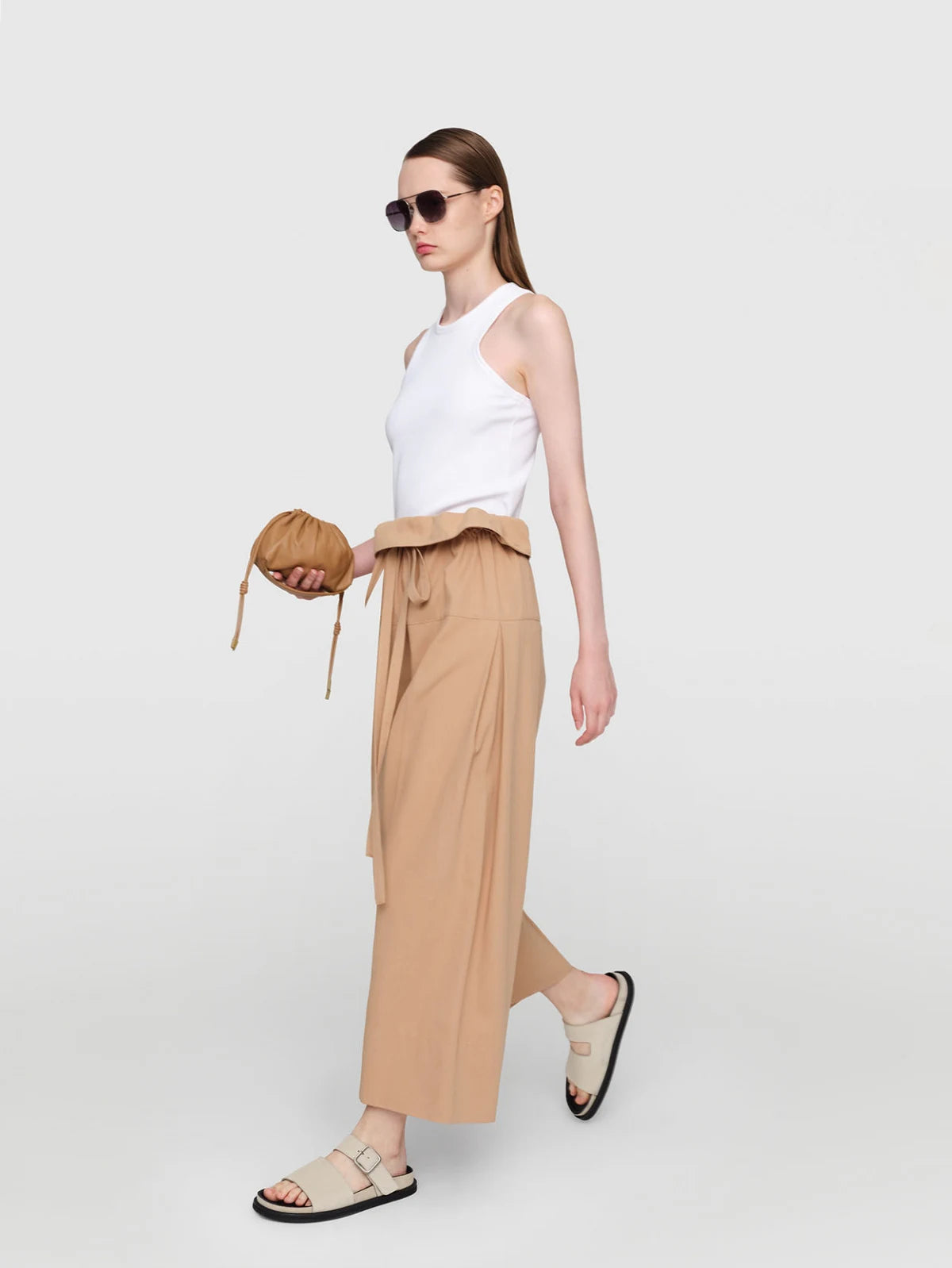 PORTSMOUTH Cotton Pants Sand