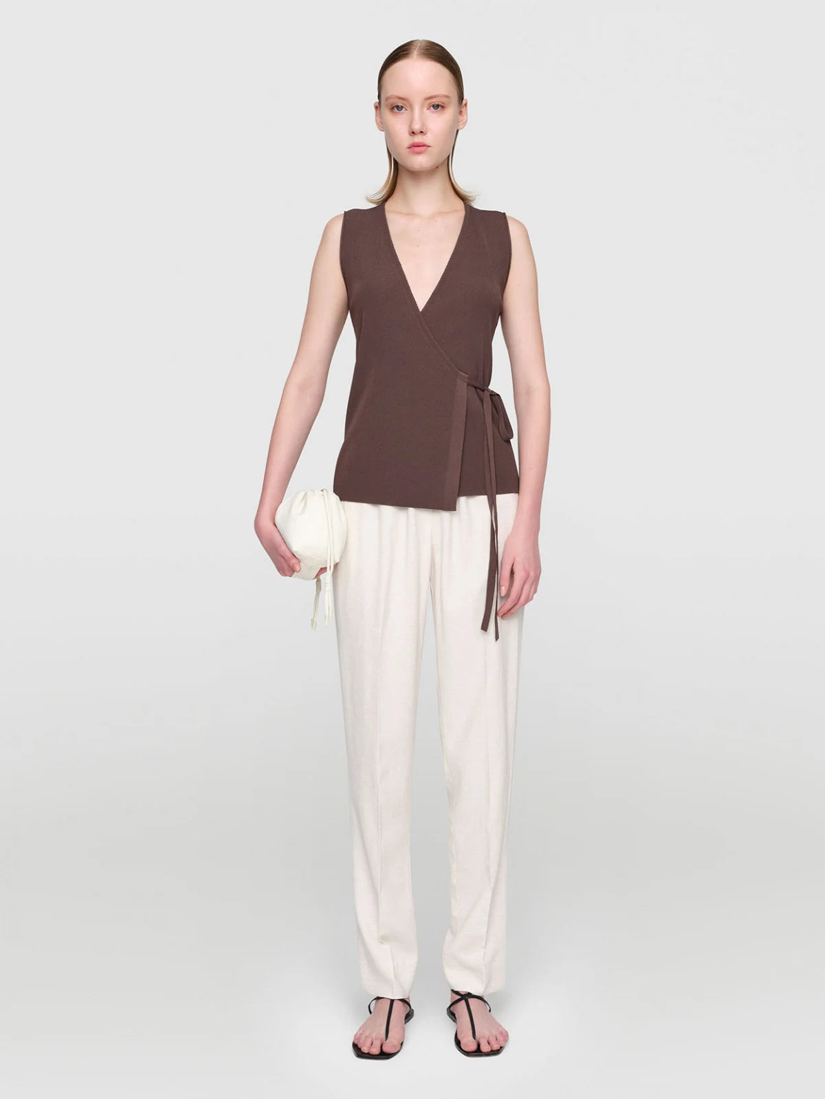 Taupe CEYLON Knit Top