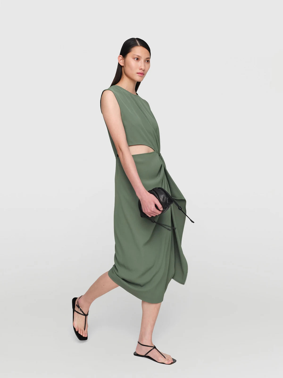 Tri Acetate "Seymour" Dress Pistachio