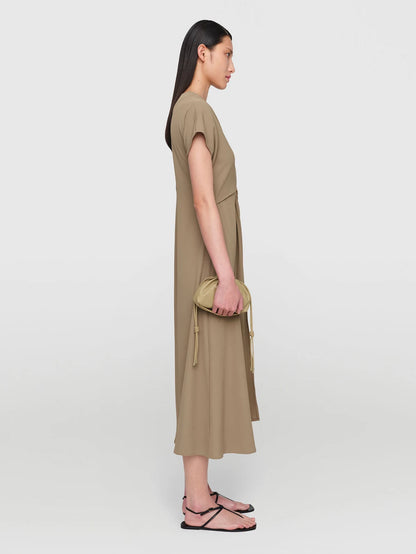 Tri Acetate "Judith" Dress Sepia