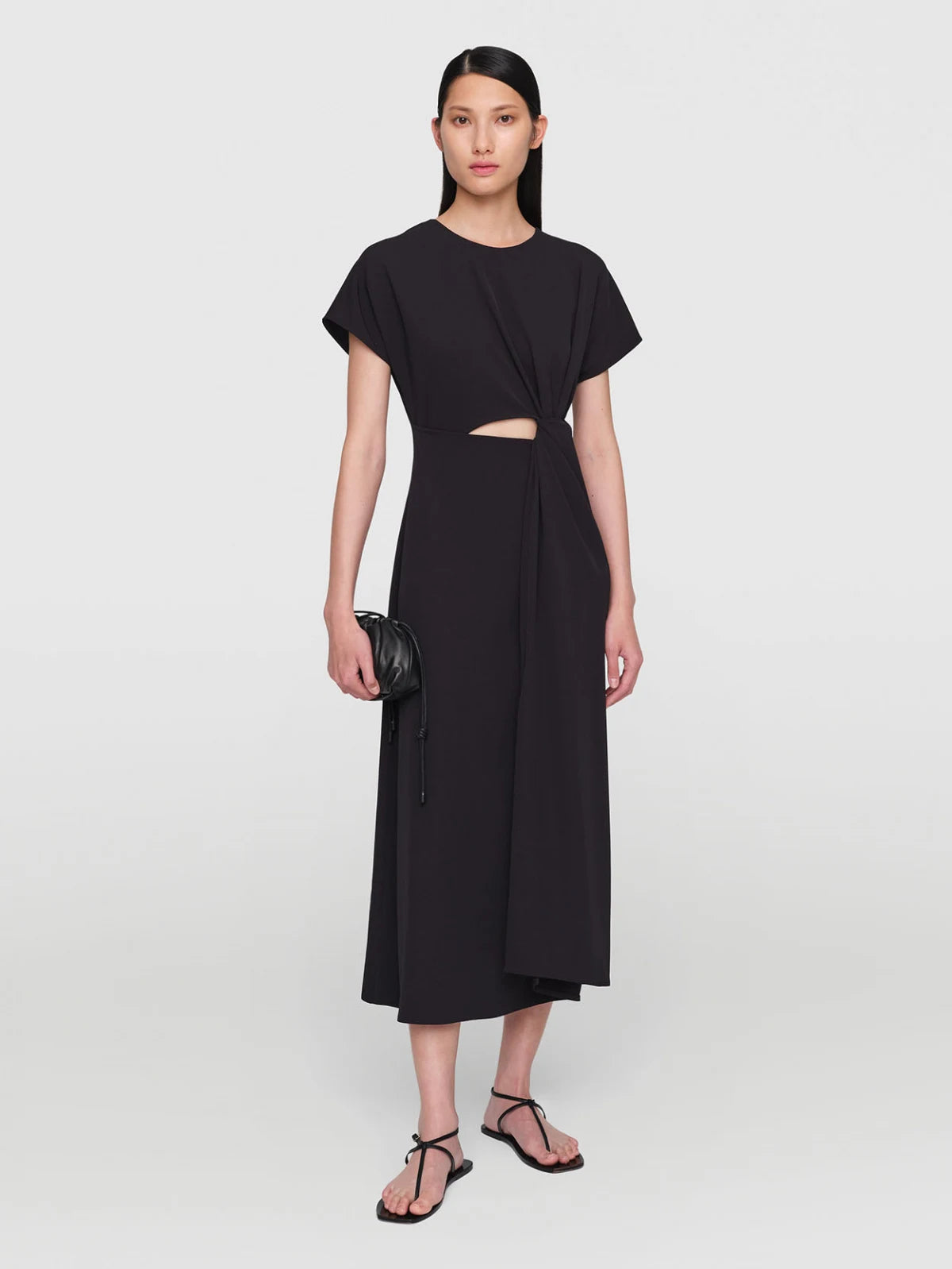 Tri Acetate "Judith" Dress Black