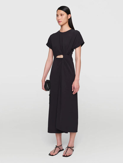 Tri Acetate "Judith" Dress Black