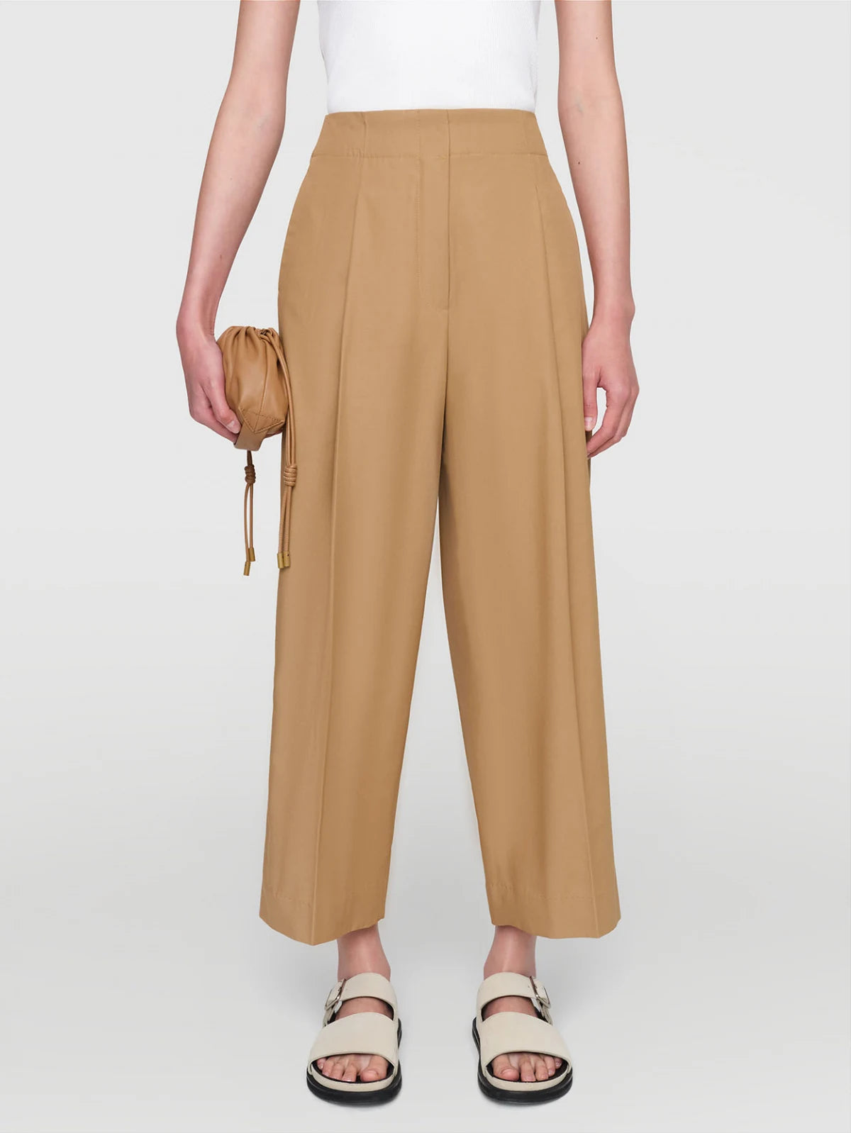 Cotton Twill "Caeman" Pants Camel