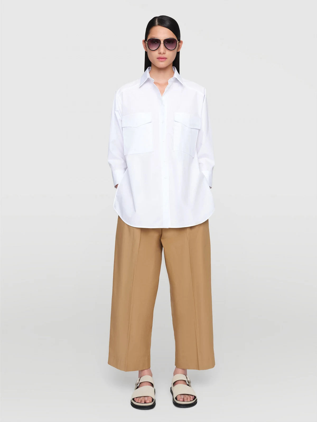 Paper Poplin "Jules" Shirt White