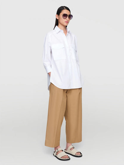 Paper Poplin "Jules" Shirt White