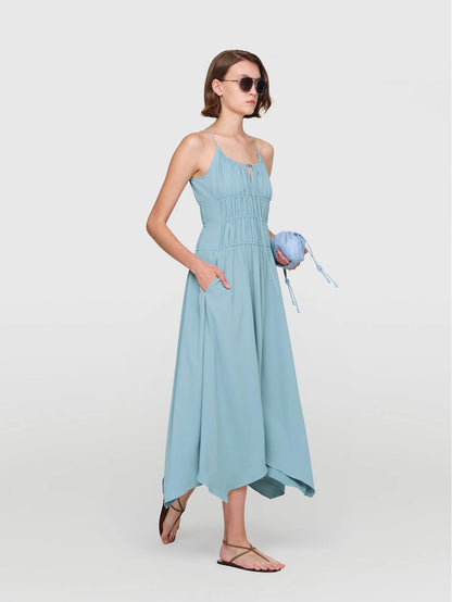 Tri acetate "lris" Dress Celadon