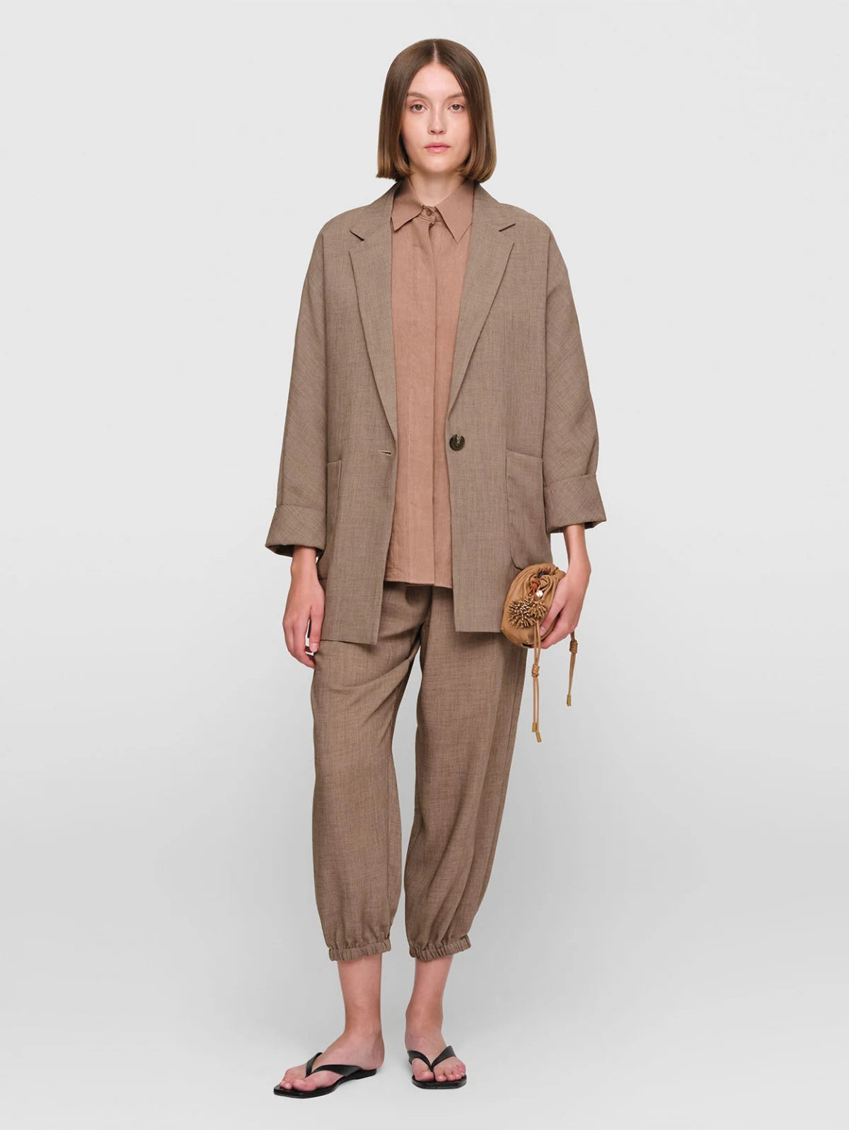 Linen "Brookner" Shirt Taupe