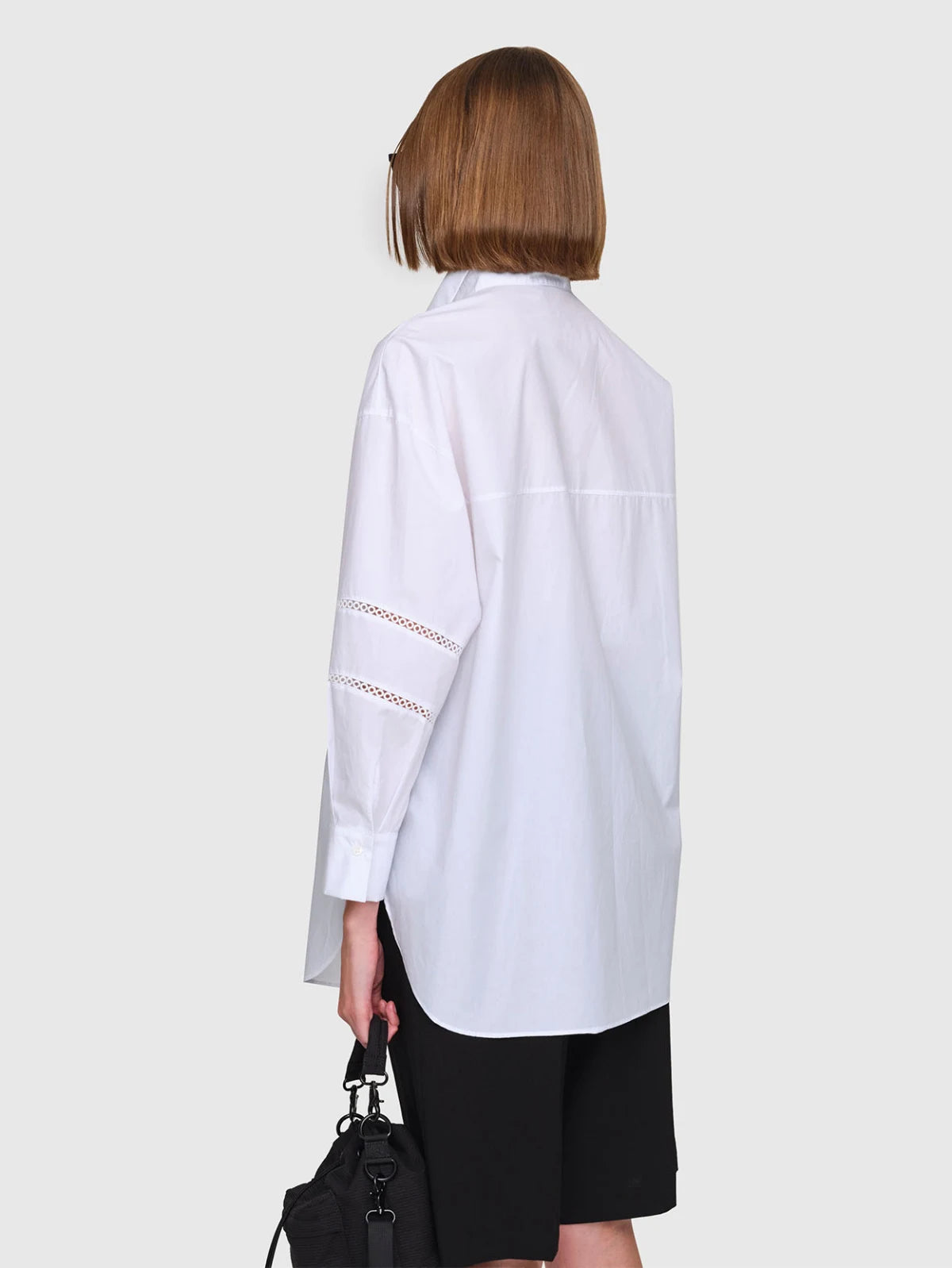 Paper Poplin "Lane" Shirt White