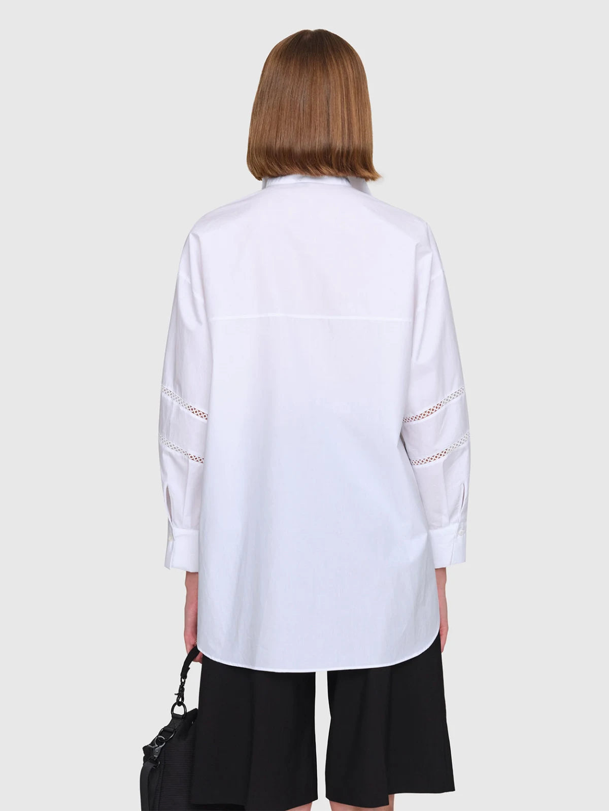 Paper Poplin "Lane" Shirt White