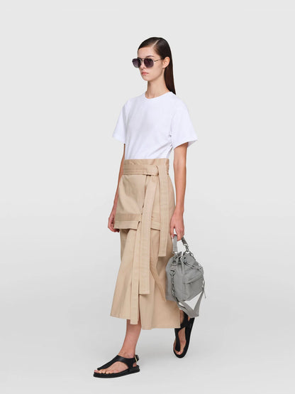 ANIELA Cotton Twill Dress Sand