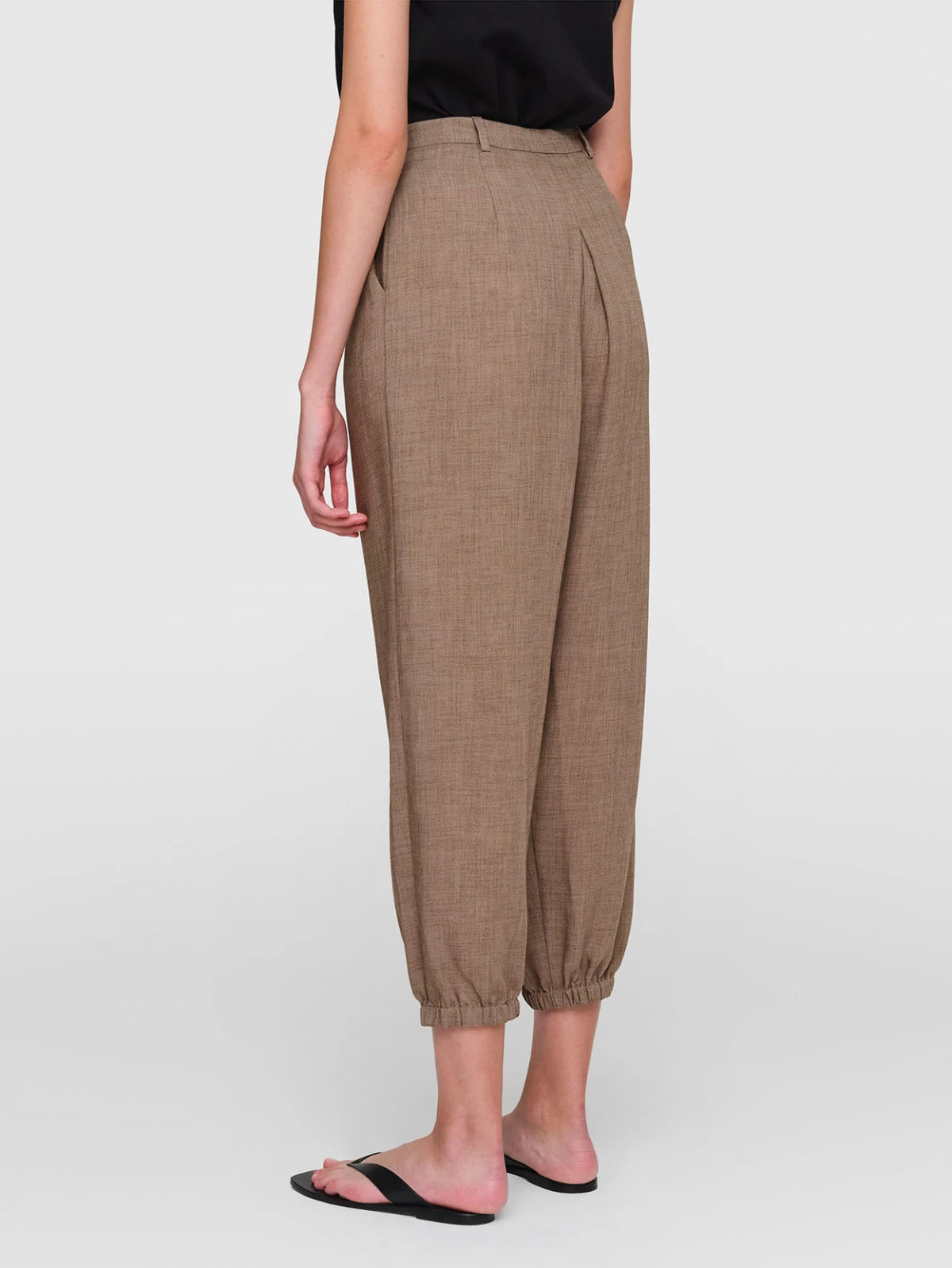 HEIDI Summer Suiting Pants Sand Marl