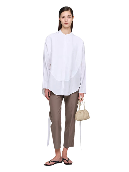 White Jerusalem Paper Poplin Shirt