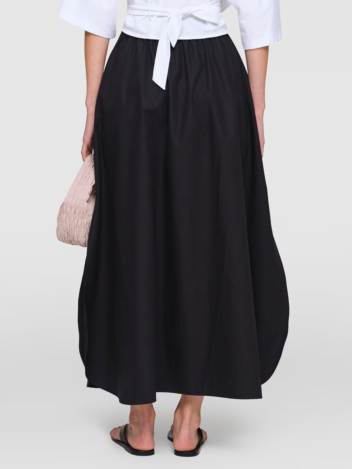 Paper Poplin "Arcay" Skirt Black