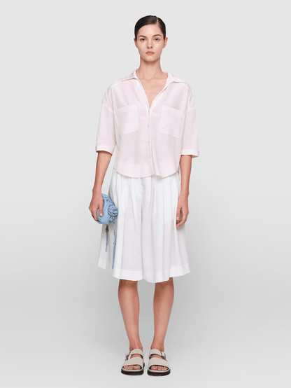 Cotton Rayon "Raschelle" Shirt Blush