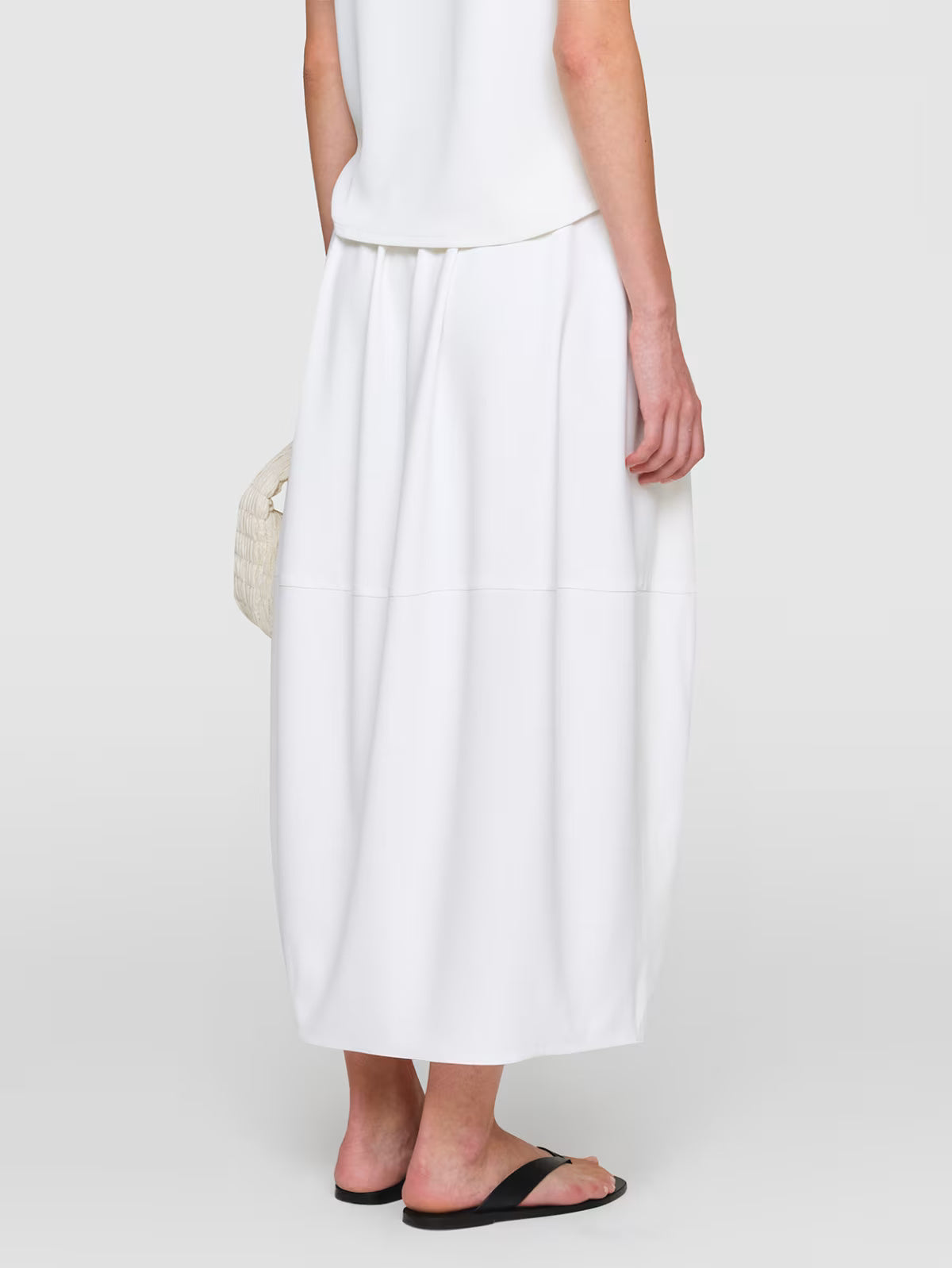 Tri Acetate "ima" Skirt White