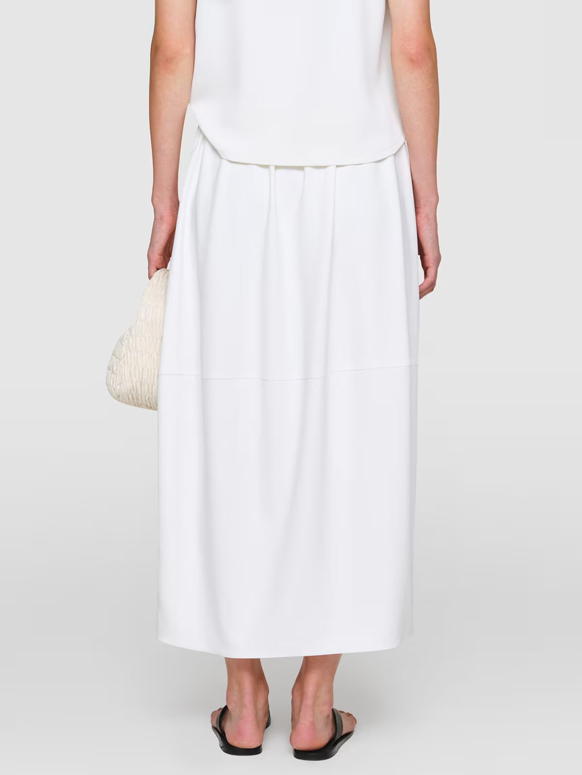 Tri Acetate "ima" Skirt White