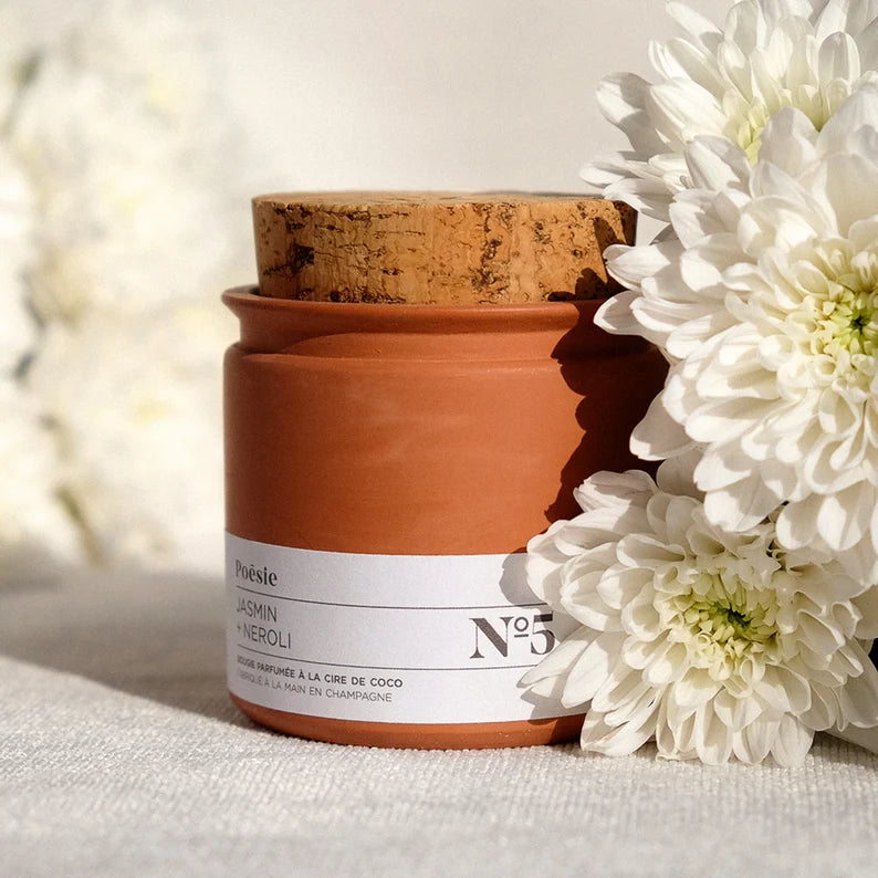 Candle Terracotta : Parfum No.5 - Jasmine + Neroli