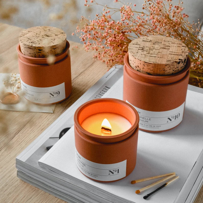 Candle Terracotta : Parfum No.9 - Fig Tree + Galbanum