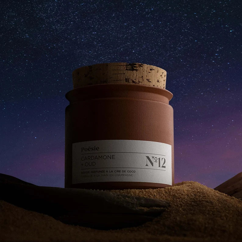 Candle Terracotta : Parfum No.12 - Cardamom + Oud