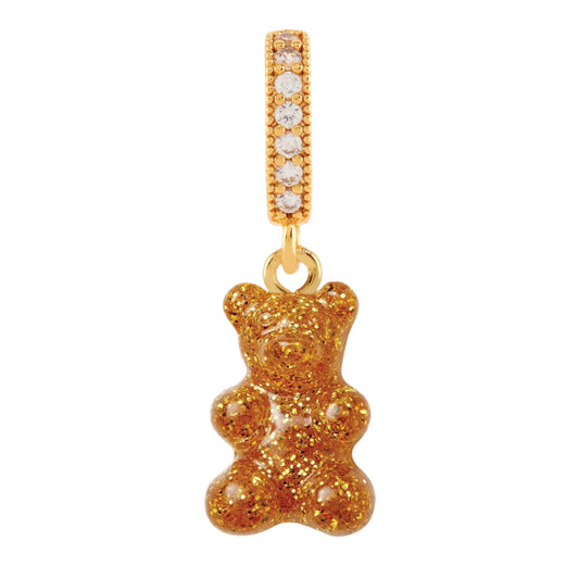 Pave Connector Nostalgia Bear Necklace