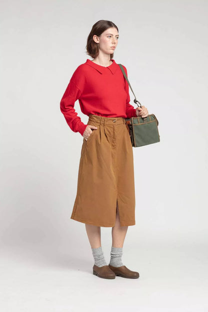 Crisp Skirt Camel