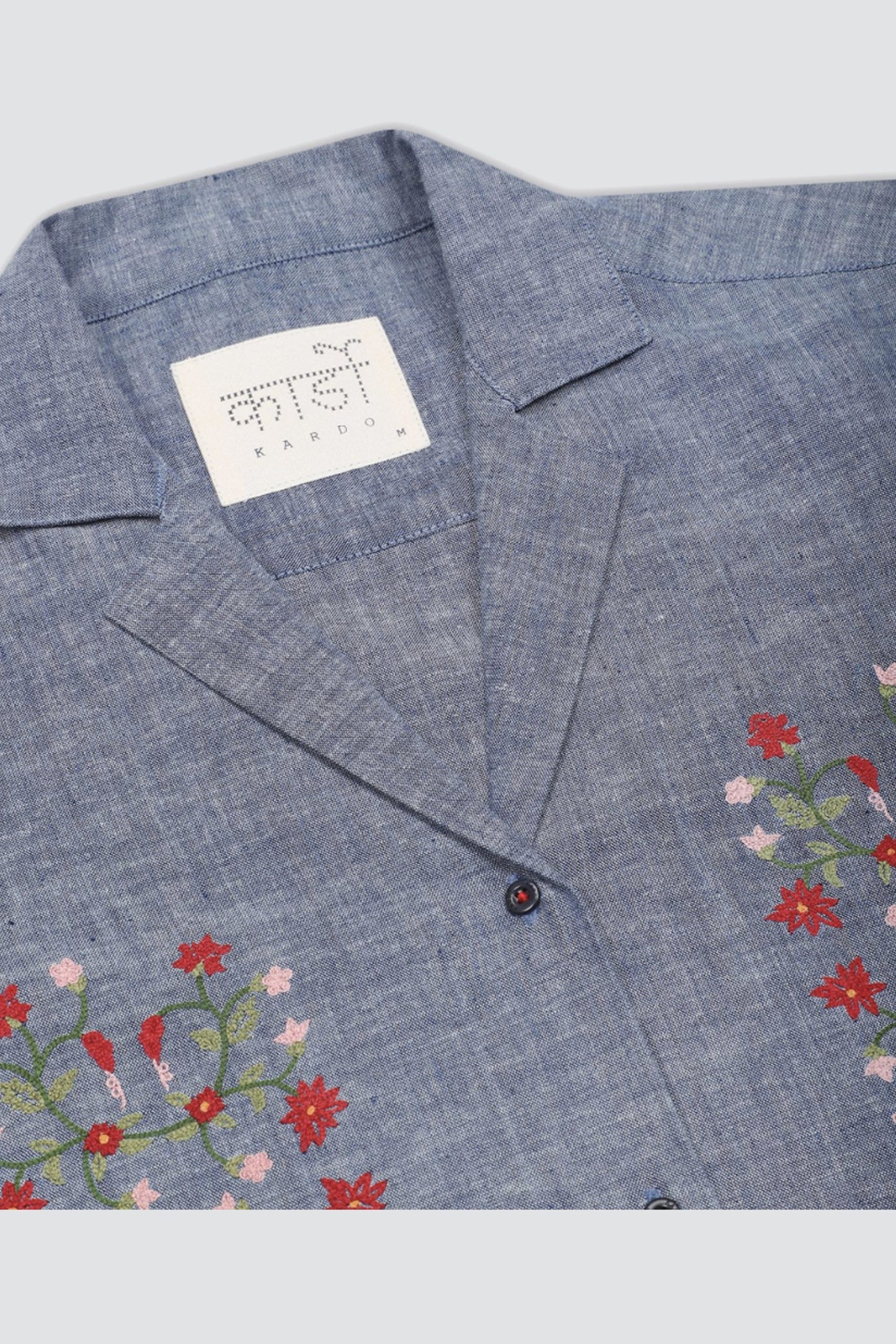 Relaxed Fit Camp Collar Short Sleeve Shirt