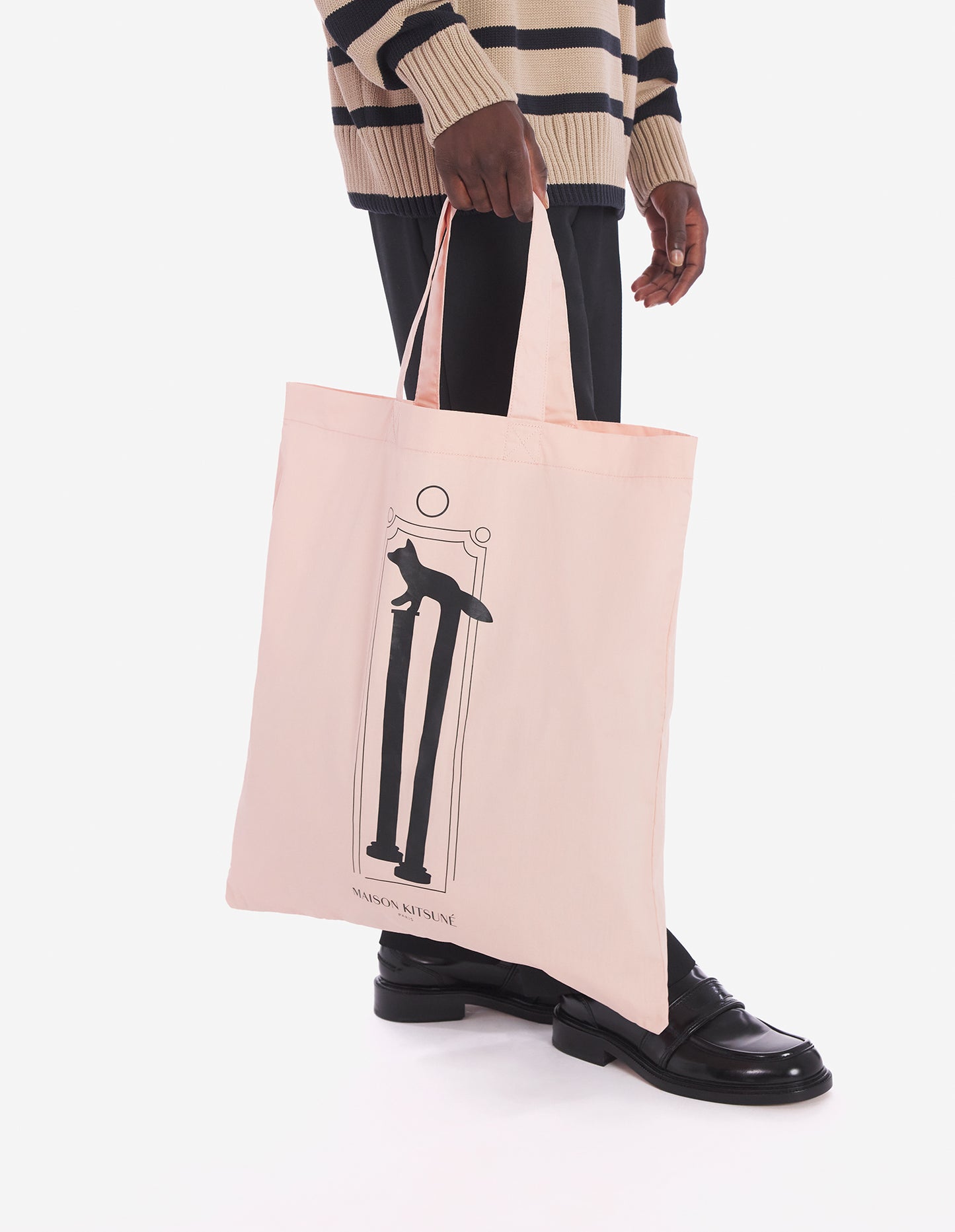 Kajsa Oversized Crest Tote Bag Dusty Pink