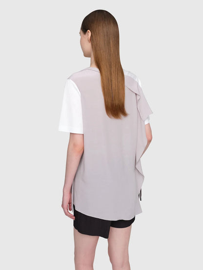 Organic Cotton Jersey "Carson" Top White