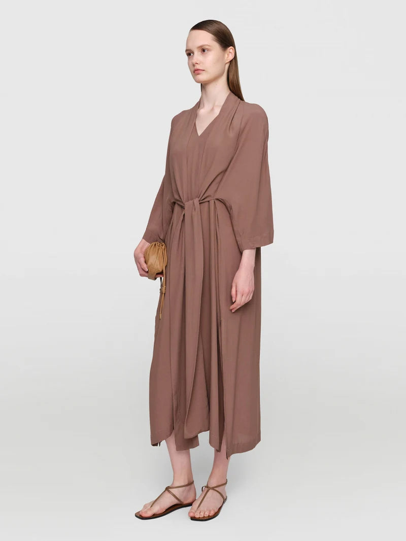 Viscose "Chalayan" Dress Taupe