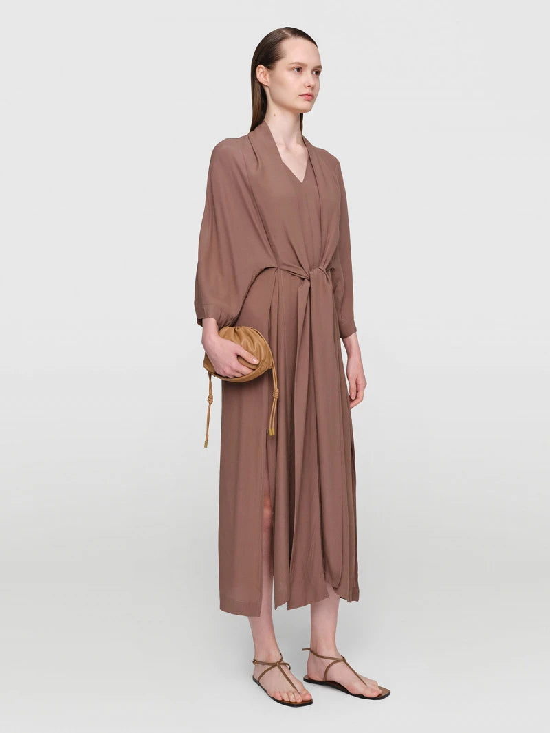 Viscose "Chalayan" Dress Taupe