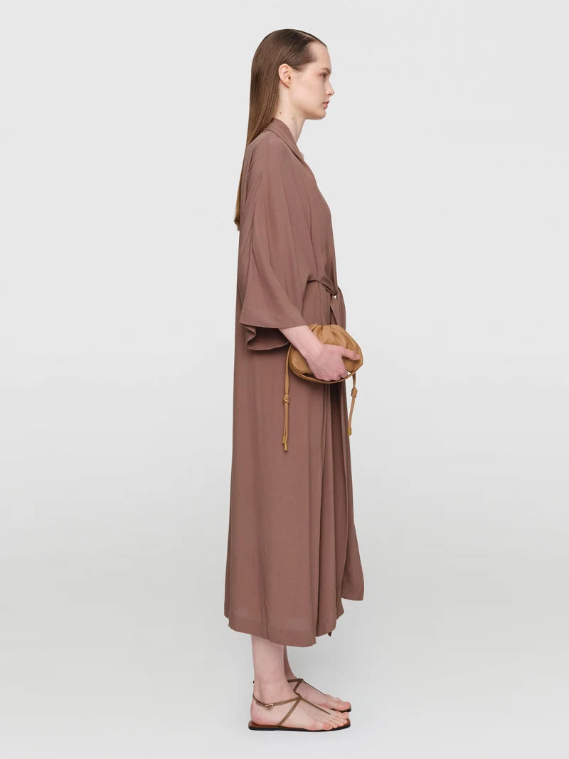 Viscose "Chalayan" Dress Taupe