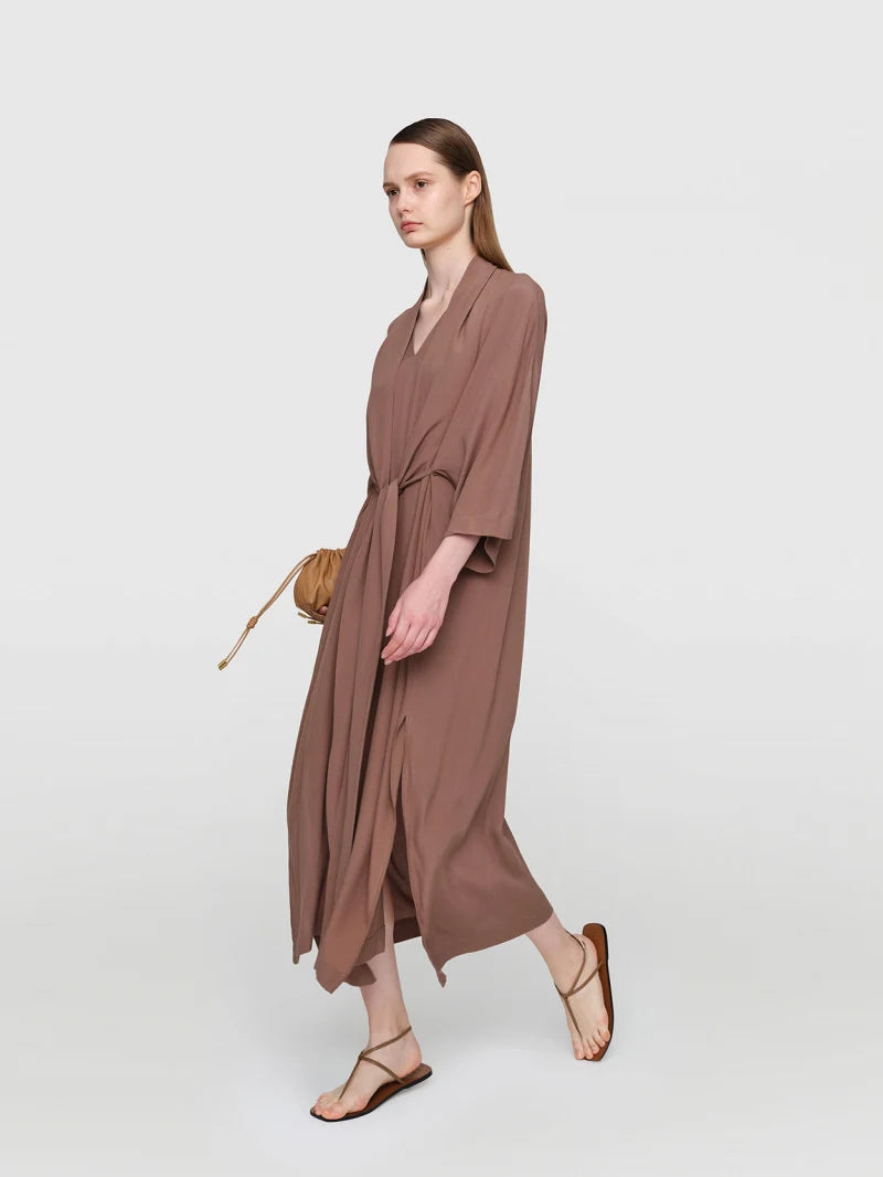 Viscose "Chalayan" Dress Taupe