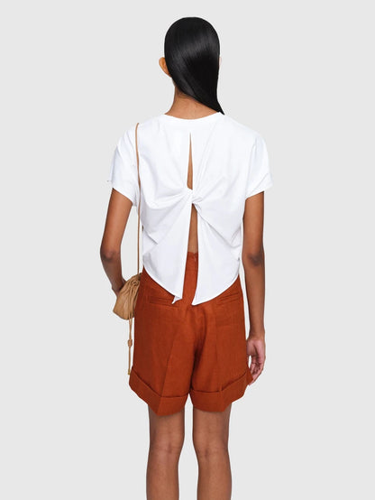 MAC Cotton Jersey Top White