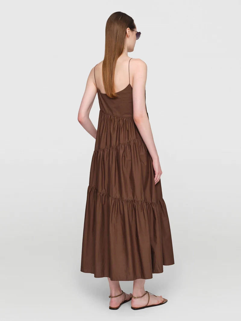 LIESBETH HD Cotton Poplin Dress Walnut