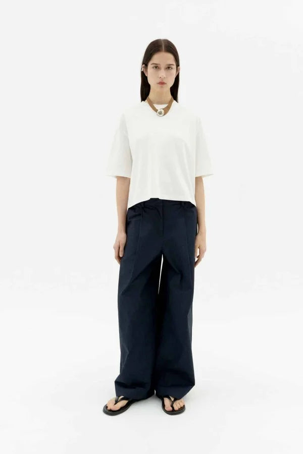 White Lena Short Sleeve Tee