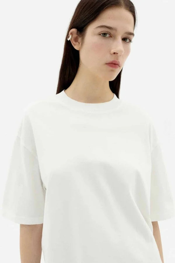 White Lena Short Sleeve Tee
