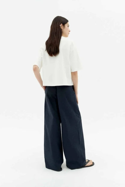 White Lena Short Sleeve Tee