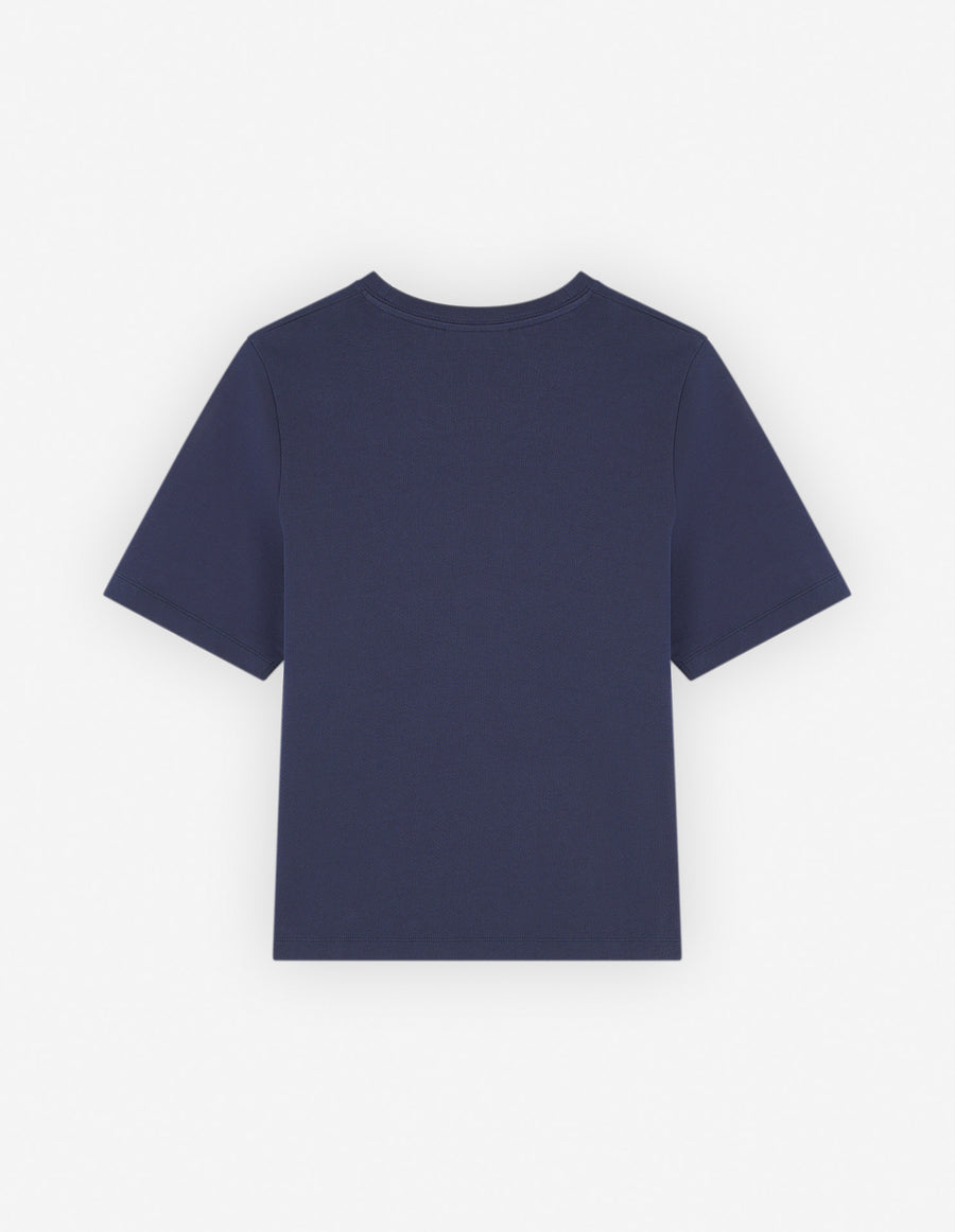 Bold Fox Head Patch Comfort Tee-Shirt Ink Blue (women)