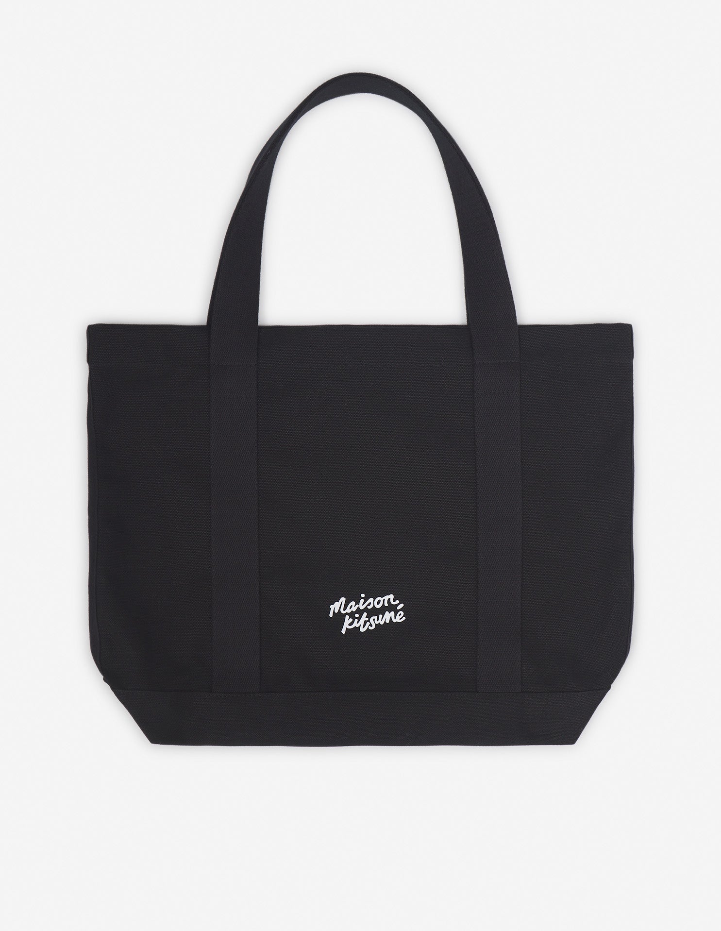 Maison Kitsune | totes for women - Fox Head Tote Bag | Black | kapok