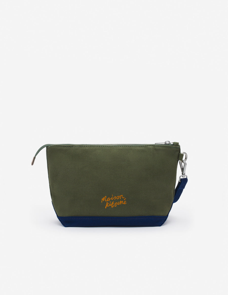 Fox Head Leather Pocket Zipped Military Green/Ink Blue