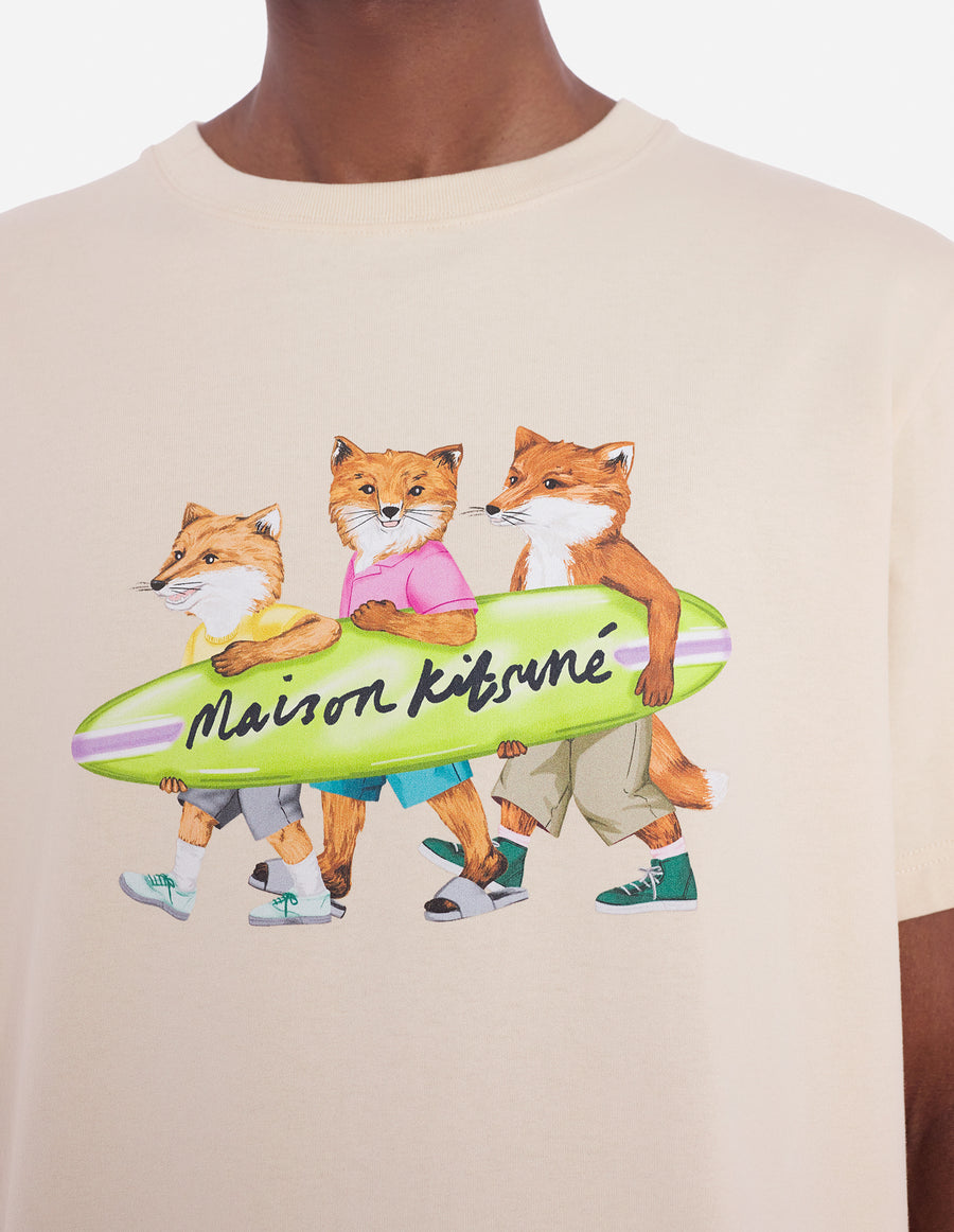 Surfing Foxes Comfort Tee-Shirt Paper (Men)