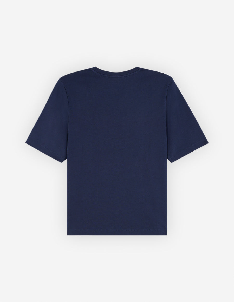 Bold Fox Head Patch Comfort Tee Shirt Ink Blue (women)
