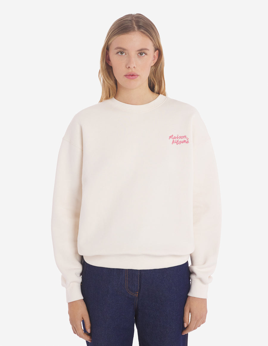 Maison Kitsune Handwriting Comfort Sweatshirt Fresh Cotton (women)