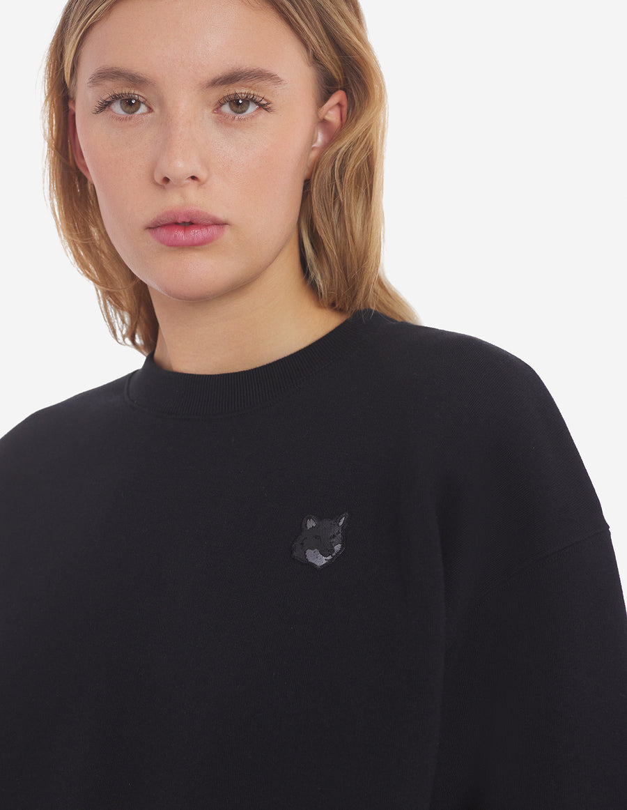 Bold Fox Head Patch Comfort Sweatshirt Black (women)