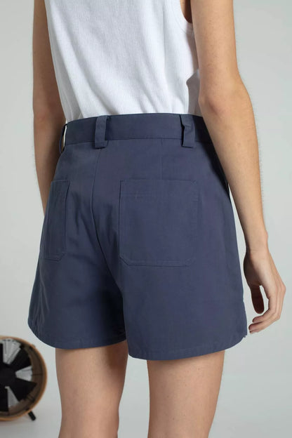 Patch Pocket Short Indigo